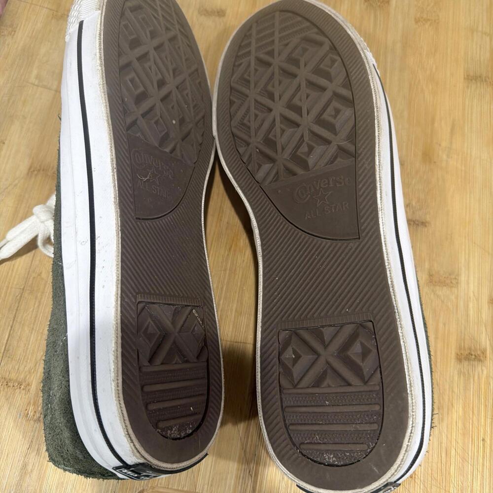 Converse Suede One Star Ox Low Mens size 13 Green White Sneaker Shoe Classic * - Picture 10 of 14